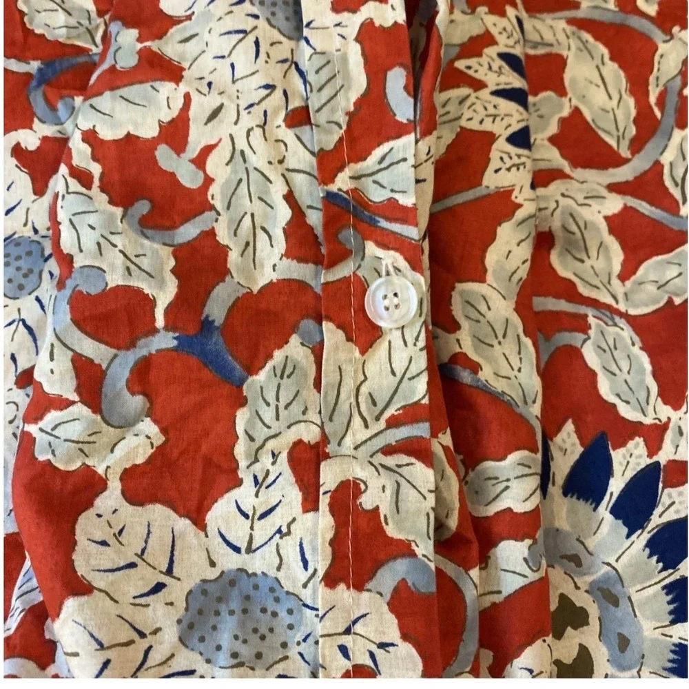 Vintage Rare Ralph Lauren Cote D'Azur Full/Queen Duvet Cover Red Blue Sunflower